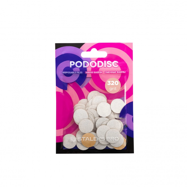 Dischi di ricarica bianchi per PODODISC STALEKS PRO S (15 mm) - Grana 320 (50 pezzi)