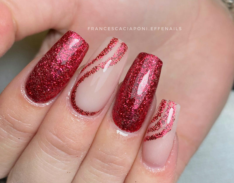 Gel Glitter 84 - Red Lights