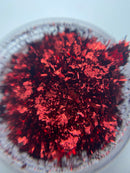 Fiber Flakes Red Powder