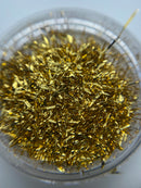 Fiber Flakes Gold Powder
