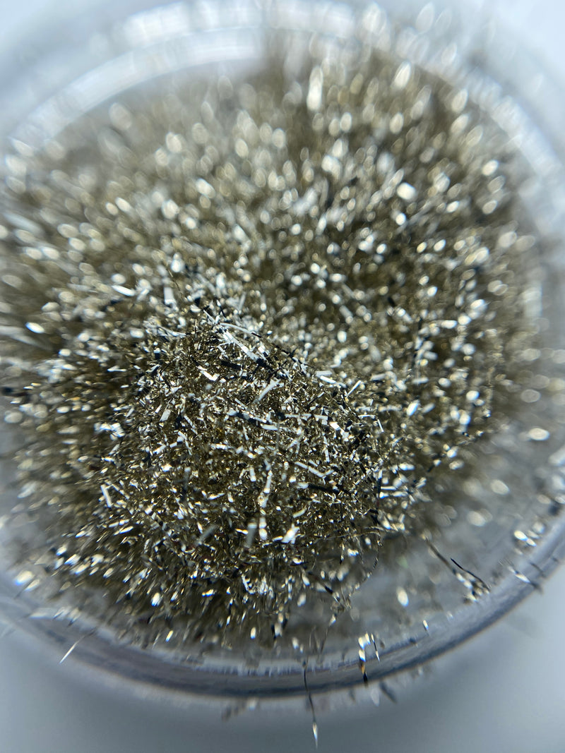 Polvere Fiber Flakes White Gold