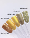 EFFE Lac 35 - Metallic glitter golden yellow
