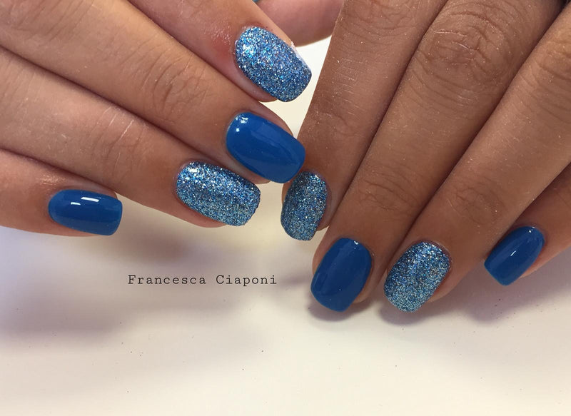Gel Glam Glitter 53 - Azzurro