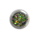 Multicolor hexagonal glitter