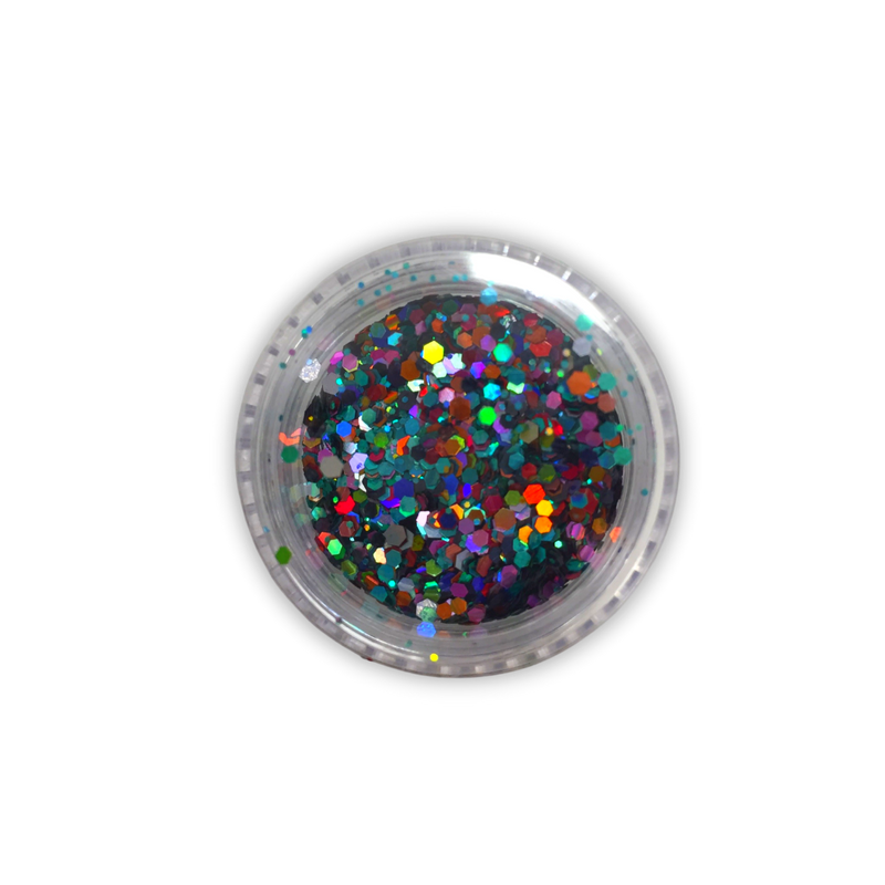 Glitter esagonali multicolor