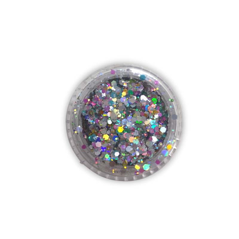 Glitter esagonali multicolor