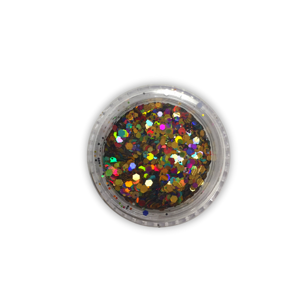 Multicolor hexagonal glitter #7