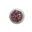 Multicolor hexagonal glitter