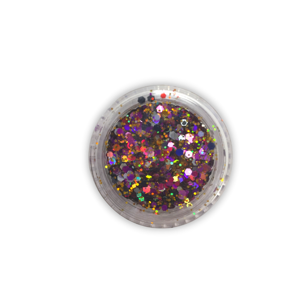 Multicolor hexagonal glitter #9