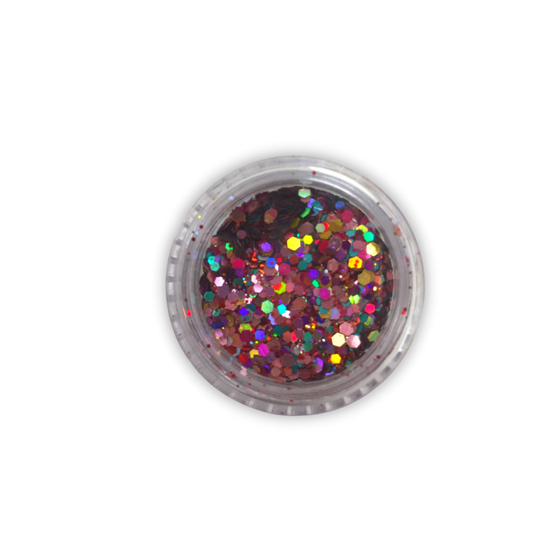 Glitter esagonali multicolor