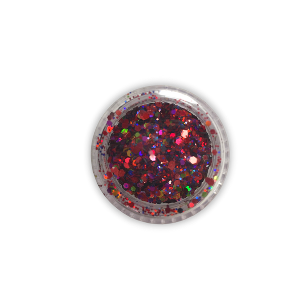 Multicolor hexagonal glitter #11