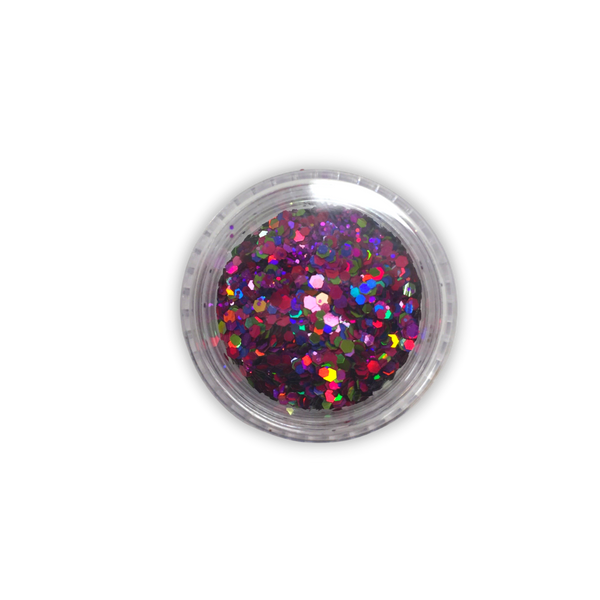 Multicolor hexagonal glitter #12