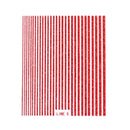 Adesivi Strisce Glitter - Red