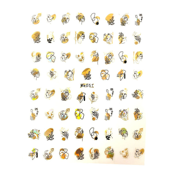 Face Gold Stickers #4