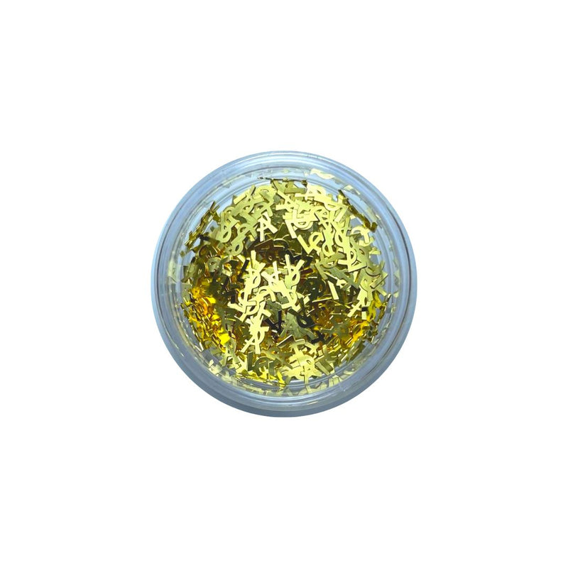 Paillettes loghi oro