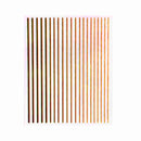 Chrome Stripes Stickers - Rose Gold