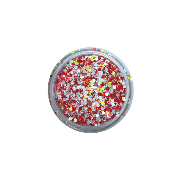 White and colored sequins #3