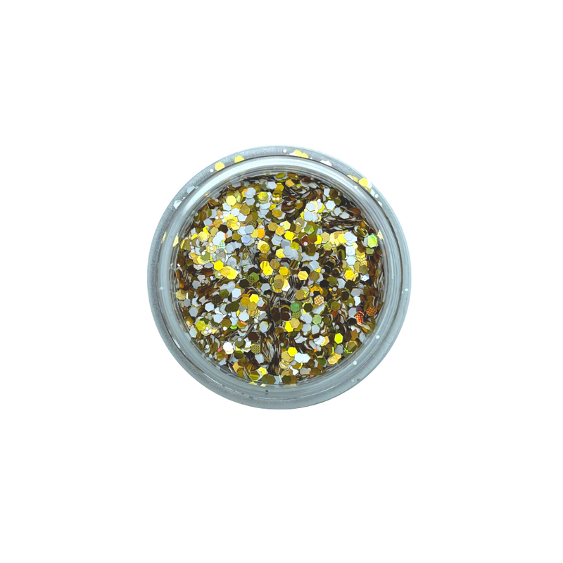 Paillettes bianche e colorate