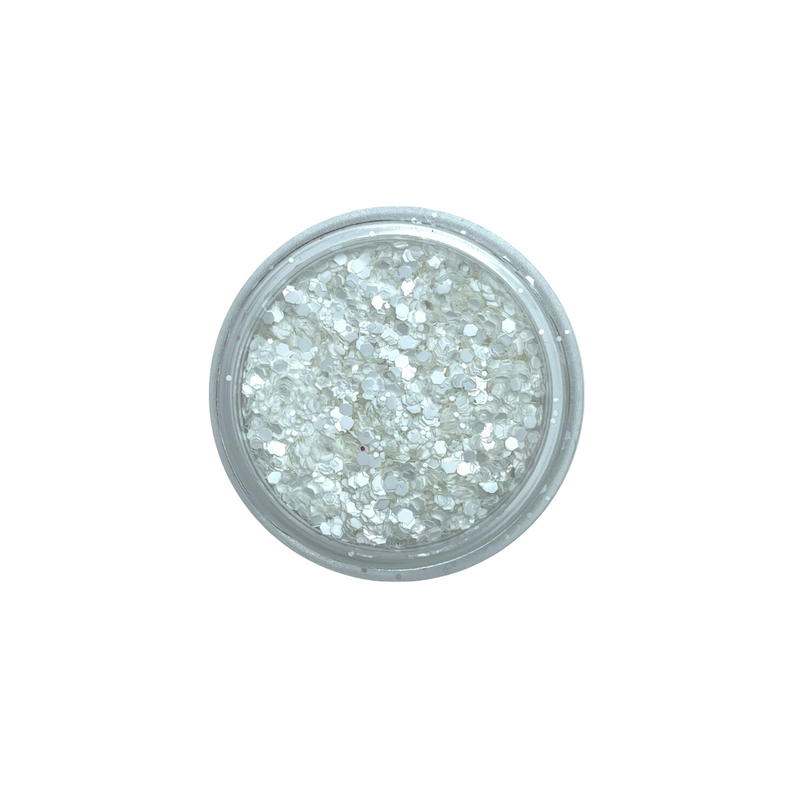 Paillettes bianche e colorate