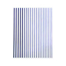 Chrome Stripes Stickers - Blue