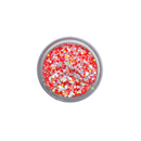 White and colored sequins