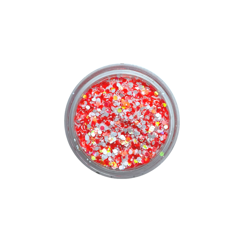 Paillettes bianche e colorate