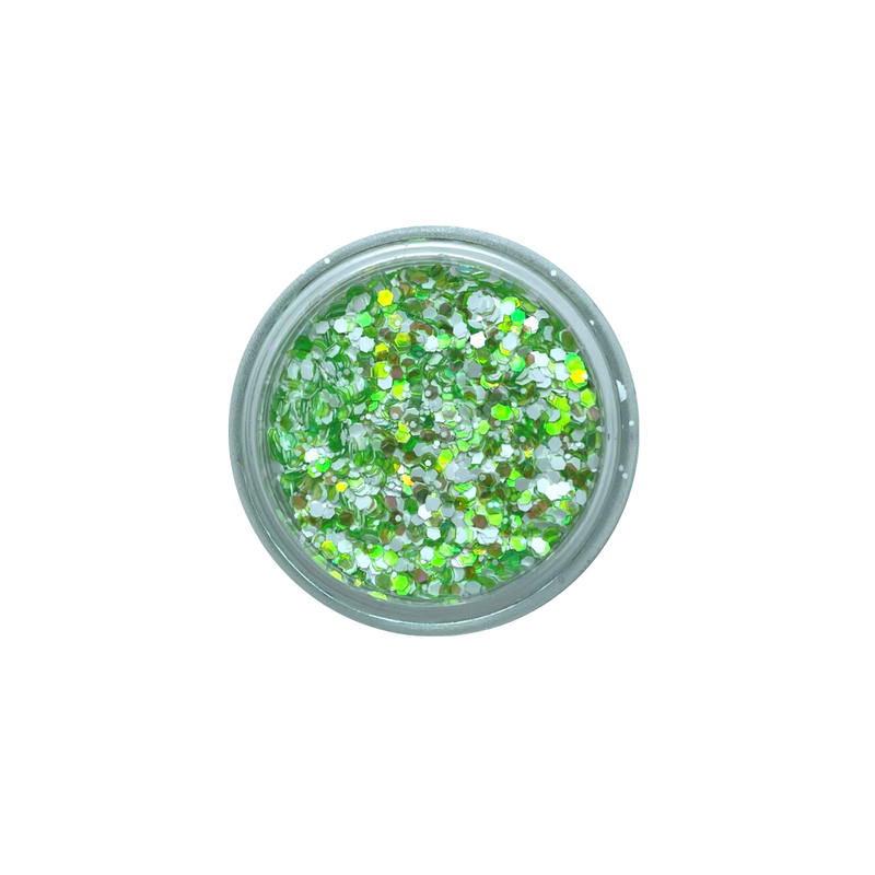 Paillettes bianche e colorate