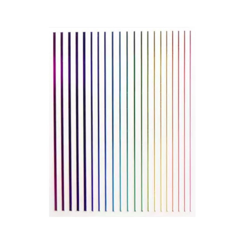 Adesivi Strisce Chrome - Rainbow