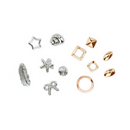 Mix of Silver-Rose Gold decorations