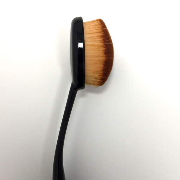 Brown oval brush