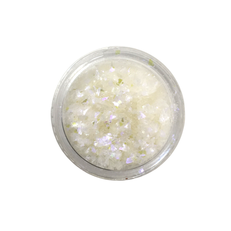 Bright white flakes